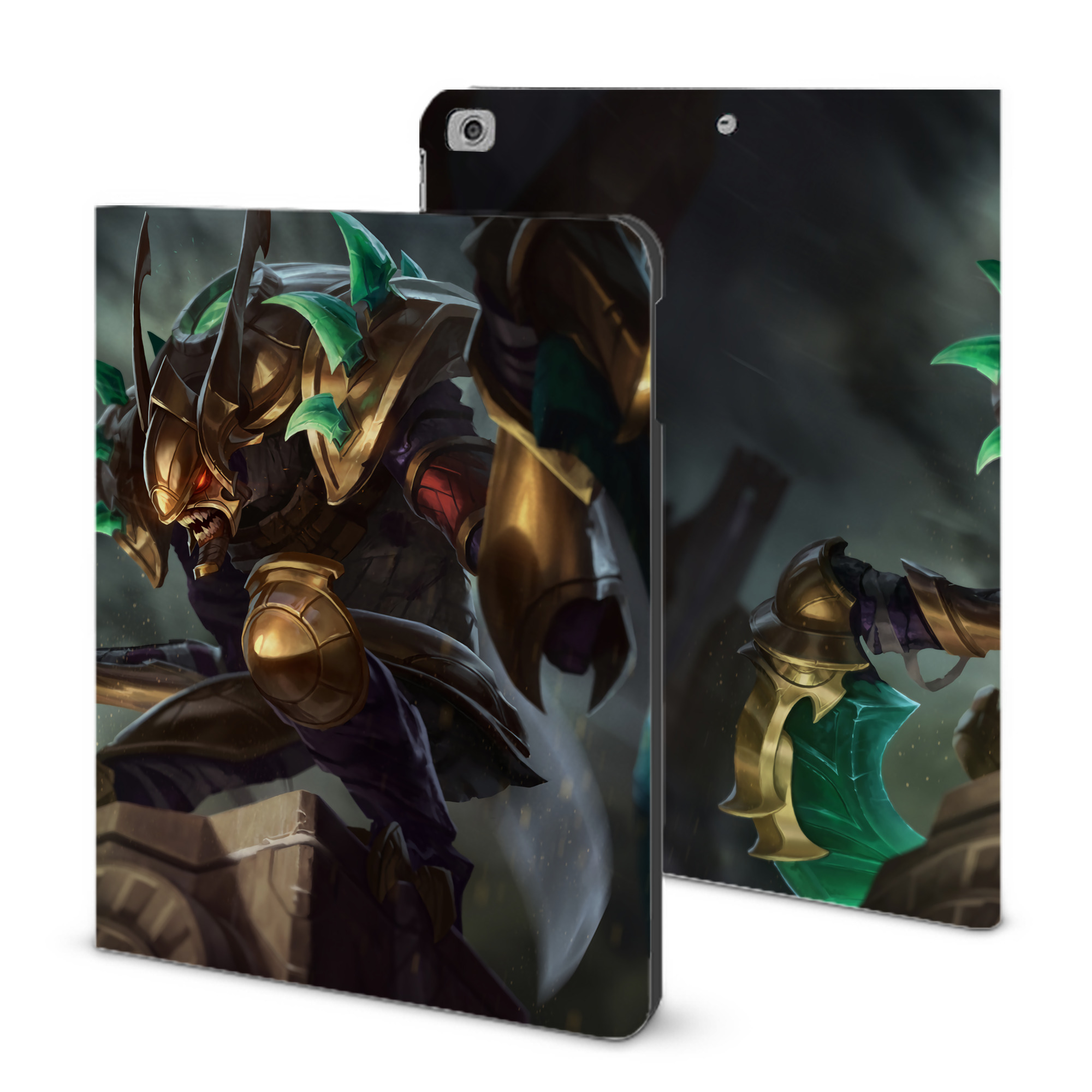 （画像用） リーグ・オブ・レジェンド League of Legends LOL IPad ケース ブック型 PUレザー TPU 耐衝撃 軽量 薄型 ペン収納なし 全面保護 IPad 各モデル対応